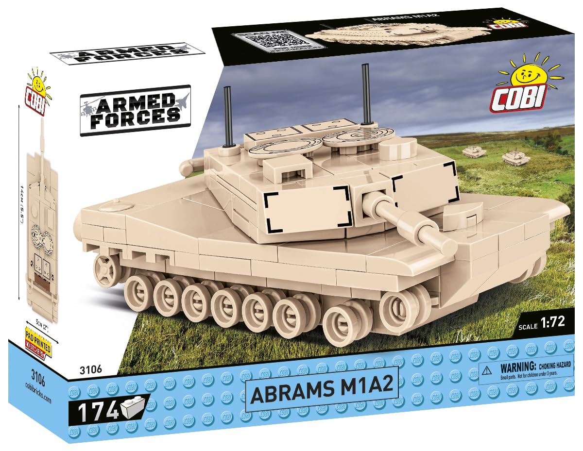 cobi-3106-abrams-m1a2-kampfpanzer-klemmbaustein-modell-1-72 image 3