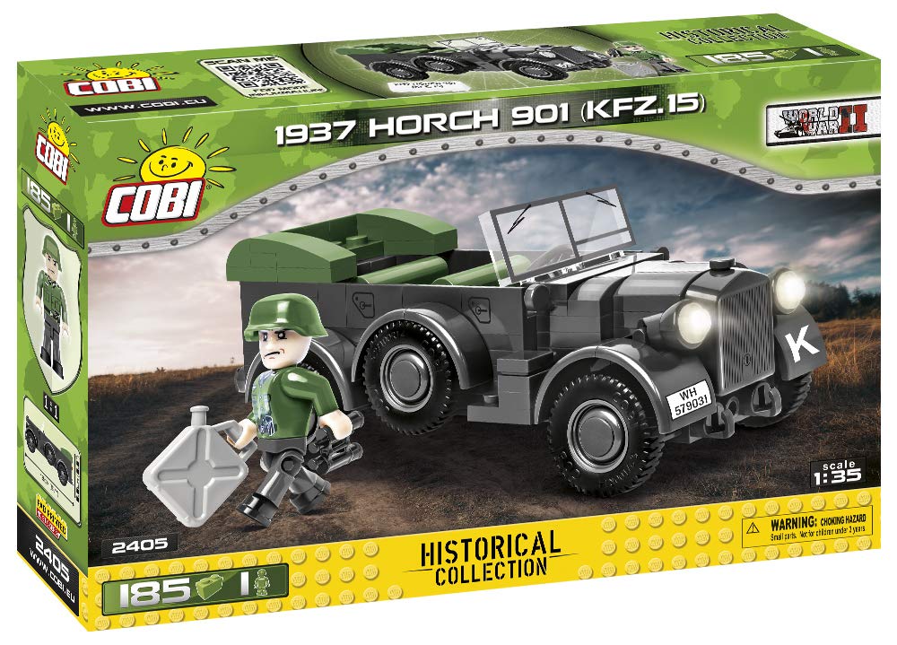 cobi-2405-1937-horch-901-kfz-15-milit-r-auto-bausatz-schwarz image 2