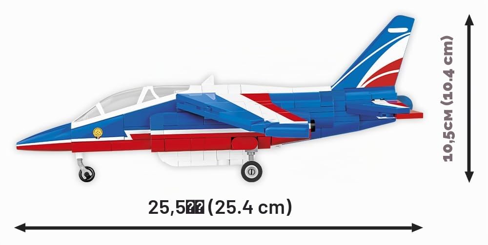 cobi-5841a-alpha-jet-patrouille-de-france-flugzeug-modell-1-48-387-teile image 5