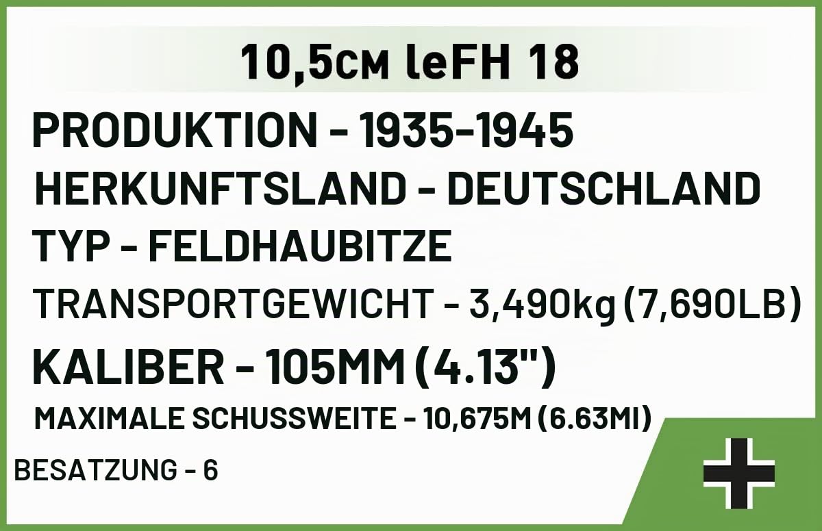cobi-2292-10-5-cm-lefh-18-haubitzen-modell-1-35-132-teile image 6