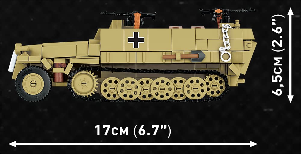 cobi-3049-sd-kfz-251-company-of-heroes-3-halbketten-transporter-bauset image 4