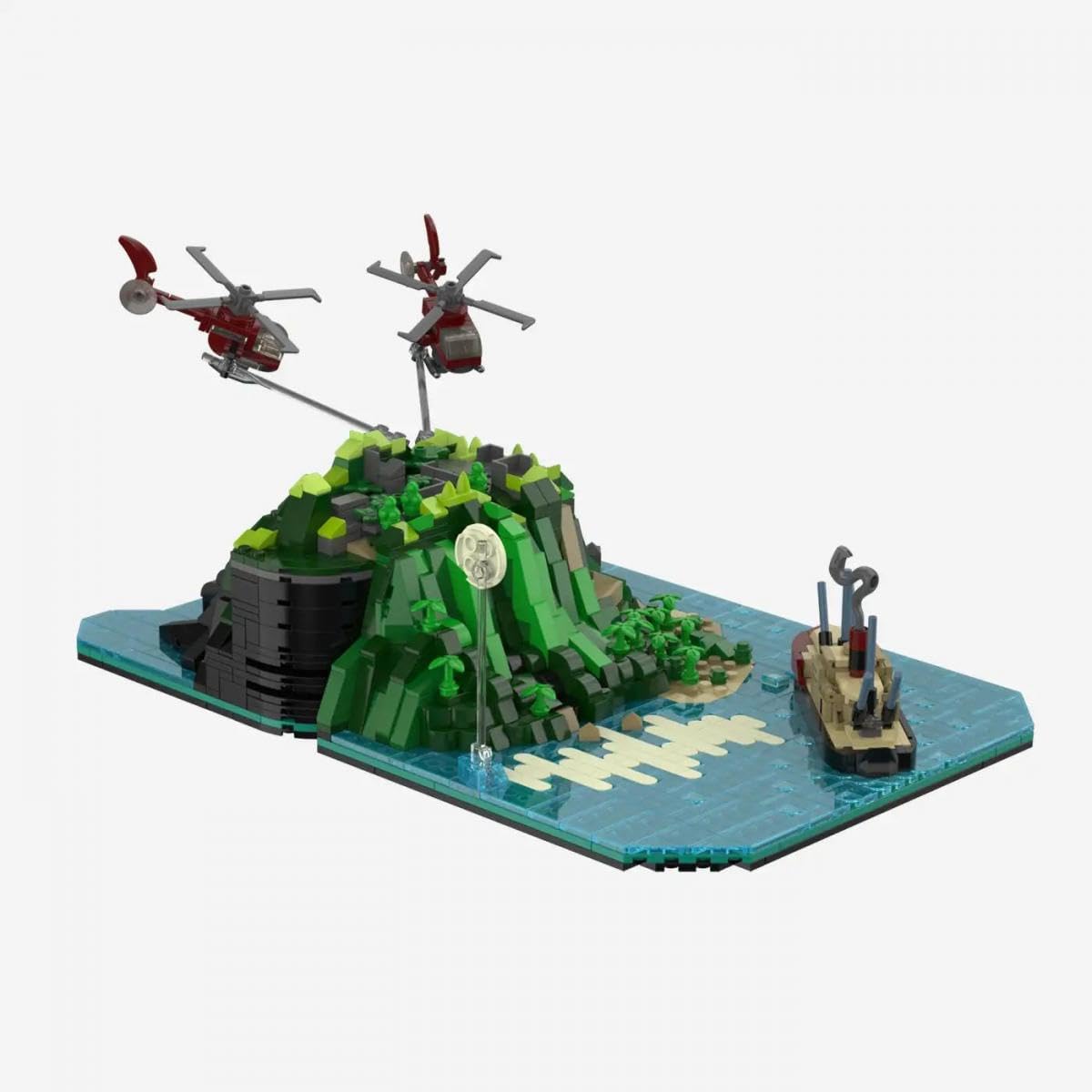 bluebrixx-die-drei-toteninsel-diorama-1699-klemmbausteine image 3