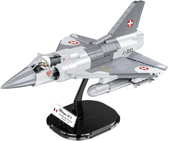 cobi-5827-mirage-iii-s-swiss-air-force-jet-armed-forces-1-48-453-teile image 1