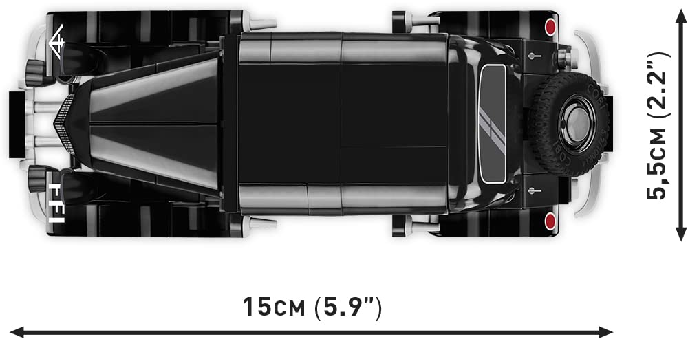 cobi-citro-n-traction-11cv-bl-oldtimer-auto-klemmbaustein-set-1-35-236-teile image 2