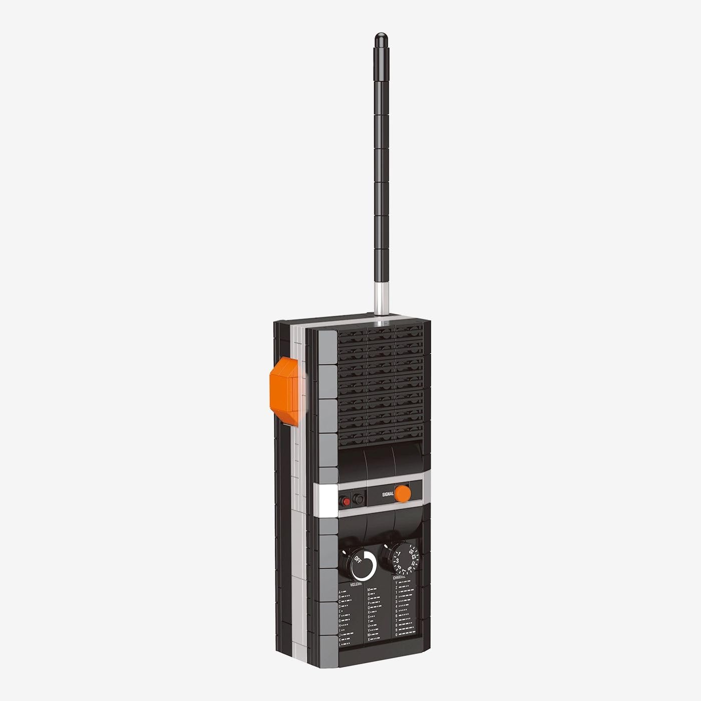 bluebrixx-pro-die-drei-walkie-talkie-1-1-modell-455-klemmbausteine image 2