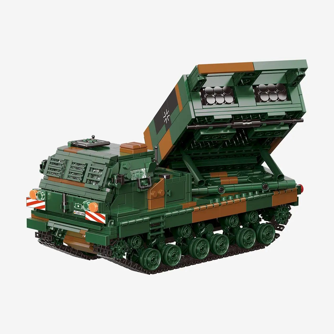 bluebrixx-pro-mars-ii-raketenwerfer-bundeswehr-mlrs-klemmbaustein-set-1226-teile image 1