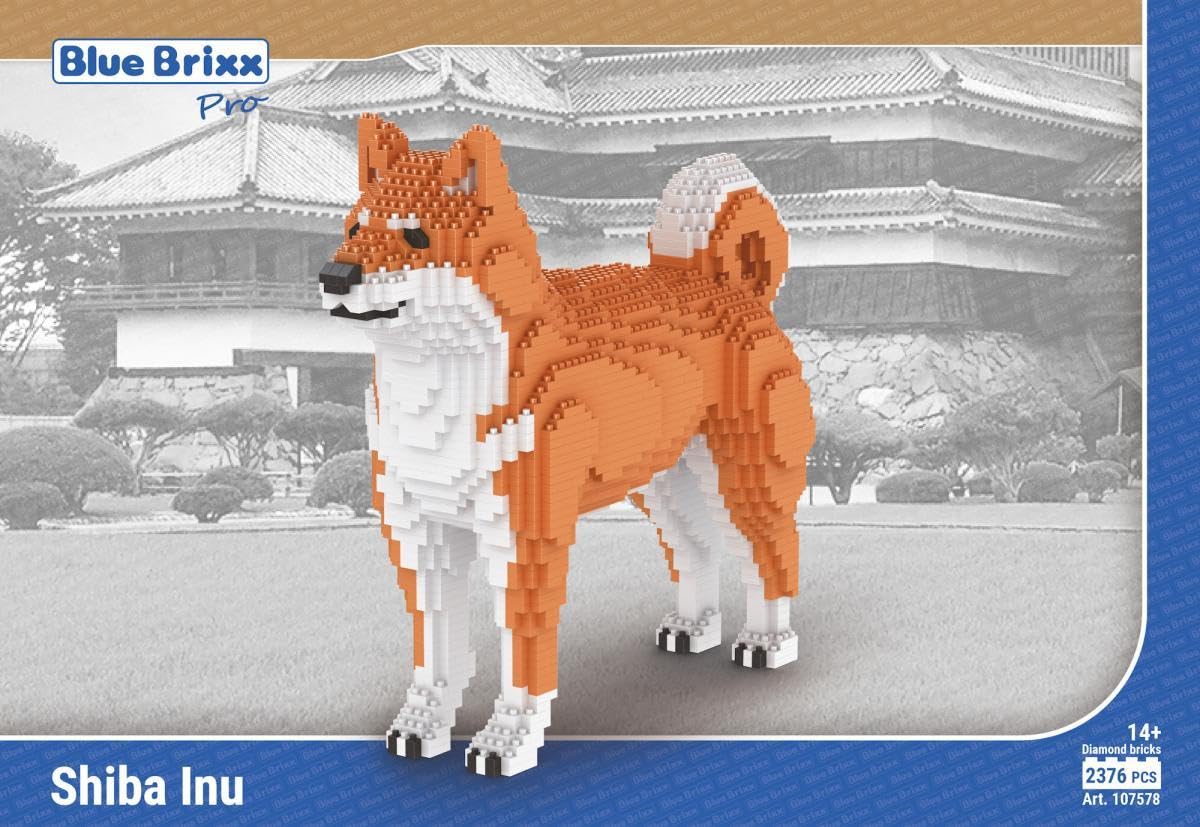bluebrixx-shiba-inu-diamond-blocks-displaymodell-2376-bausteine image 2