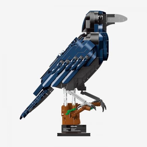 bluebrixx-pro-kolkrabe-gro-es-vogelmodell-mit-standfu-666-klemmbausteine image 6