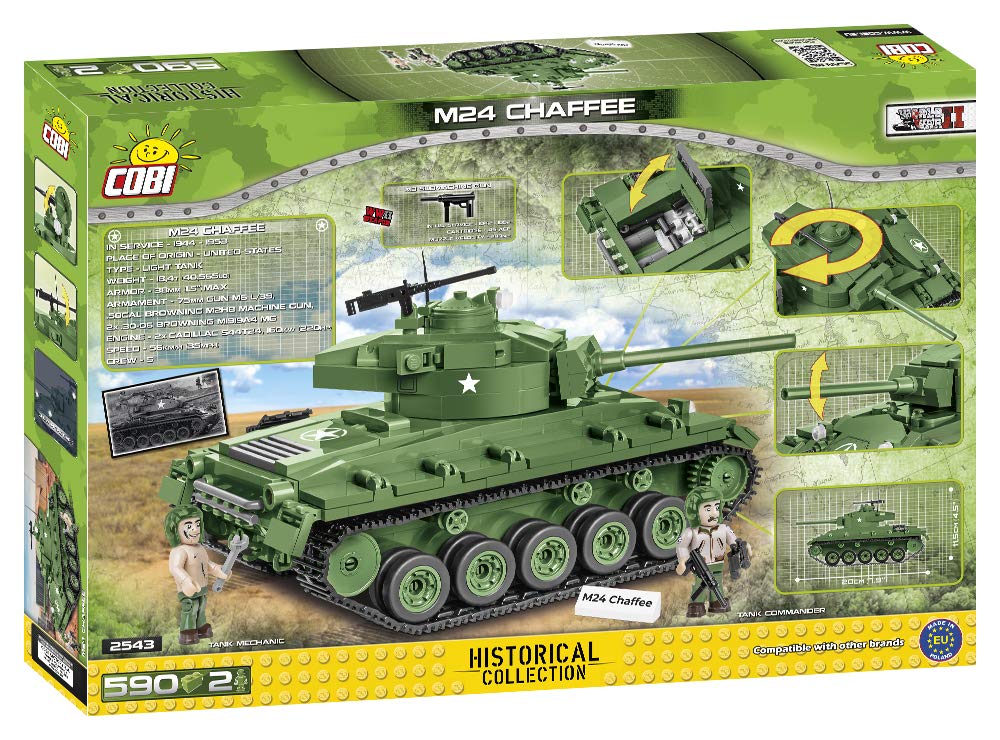 cobi-2543-m24-chaffee-leichtpanzer-bauset image 2