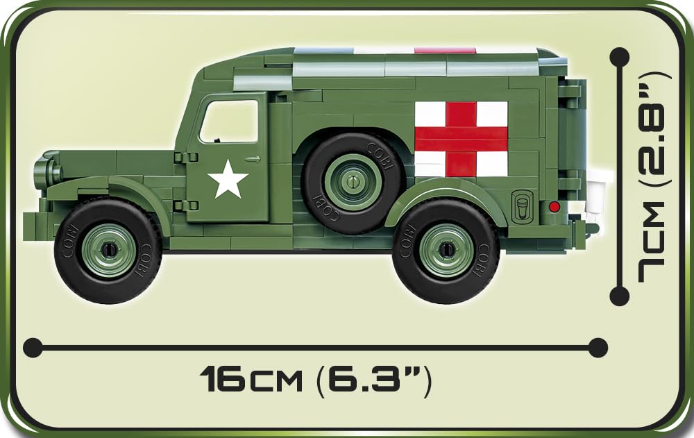 cobi-2257-dodge-wc-54-krankenwagen-historical-collection-bauset image 7