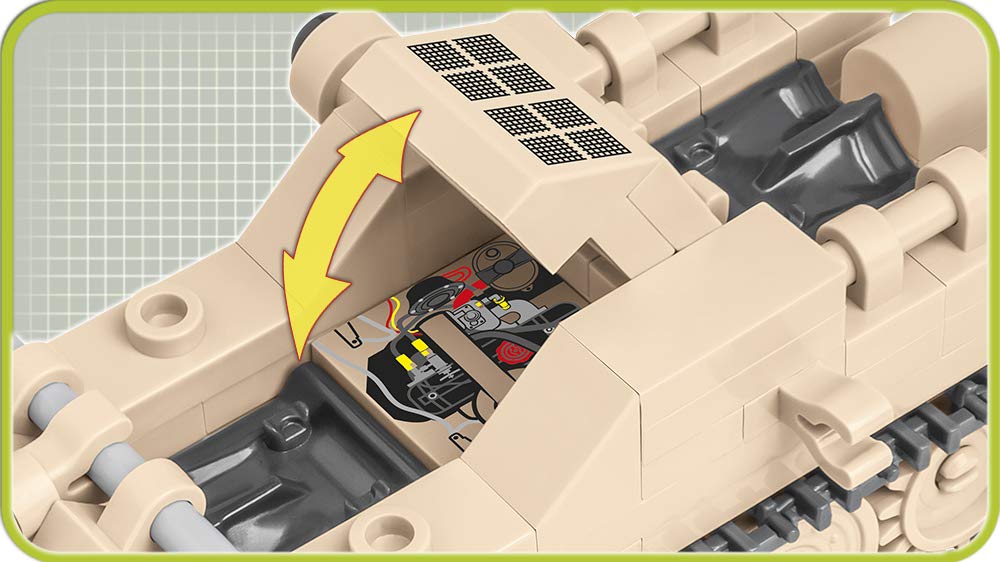 cobi-2401-kettenkrad-sd-kfz-2-bausatz-170-teile-beige-mit-anh-nger image 4