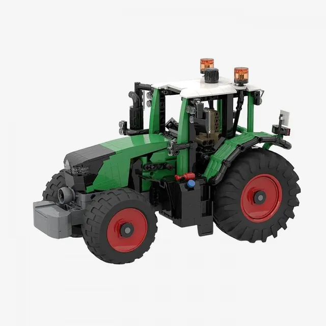 bluebrixx-special-moderner-traktor-1-18-1045-klemmbausteine image 1