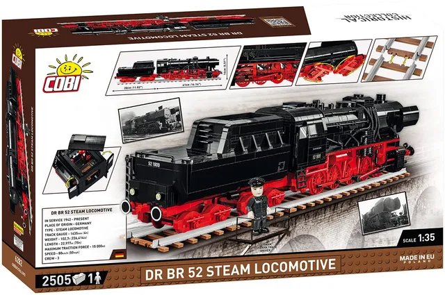 cobi-6282-dampflokomotive-br-52-dr-klemmbaustein-zug-1-35 image 1