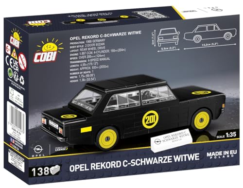 cobi-24597-opel-rekord-c-schwarze-witwe-youngtimer-modellbausatz-1-35 image 8