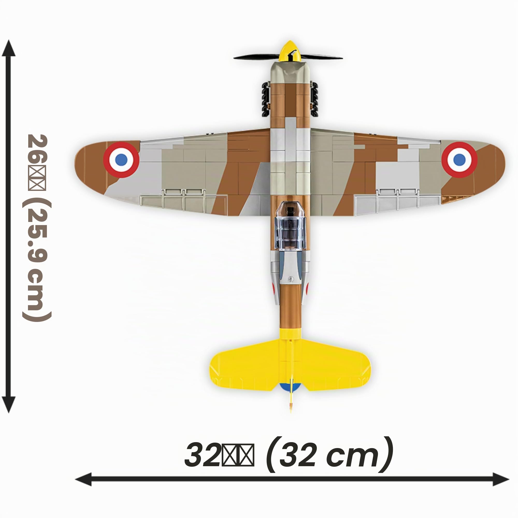 cobi-5734-dewoitine-d-520-jagdflugzeug-bausatz-wwii image 7