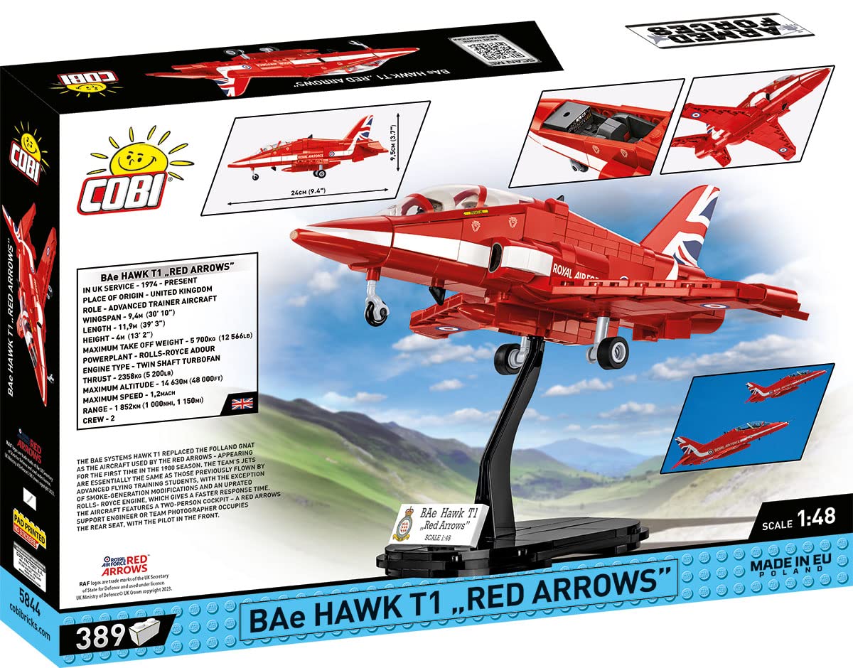 cobi-5844-bae-hawk-t1-red-arrows-jet-1-48-389-teile image 2