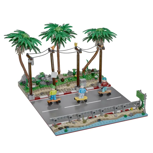 bluebrixx-die-drei-kids-der-l-sung-auf-der-spur-diorama-572-klemmbausteine image 1