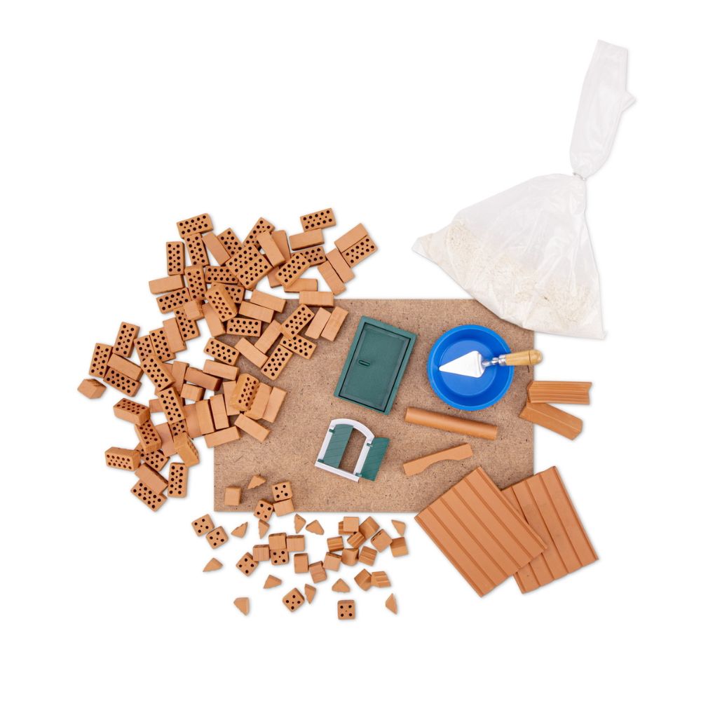teifoc-starter-haus-bauset-123-teile-mit-echten-ziegeln image 2