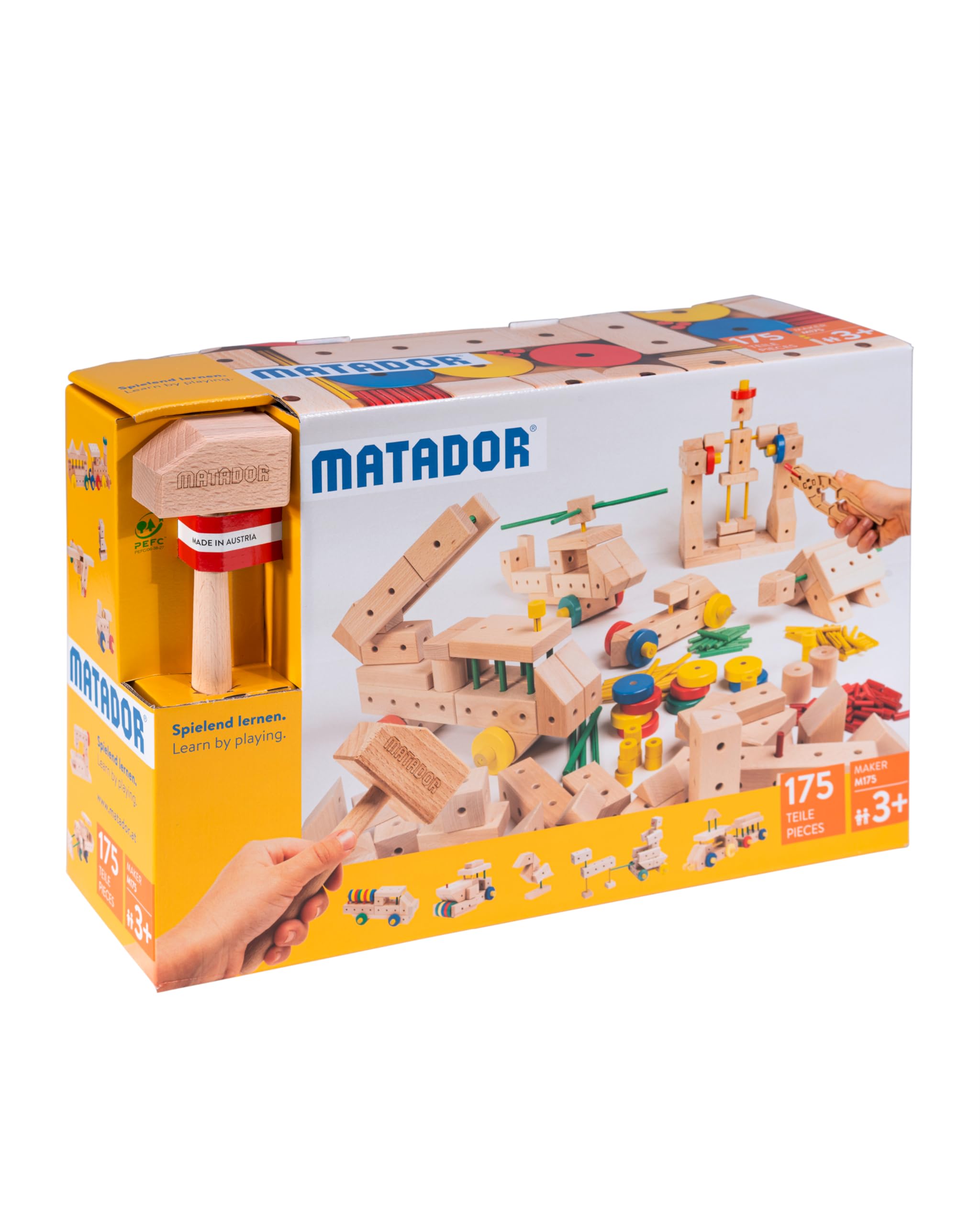 matador-holzbaukasten-ab-3-jahren-175-teilig-mit-werkzeug image 1