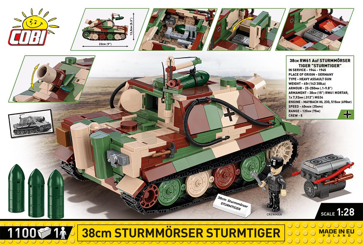 cobi-2585-sturmm-rser-tiger-sturmtiger-bauset-1-28 image 2
