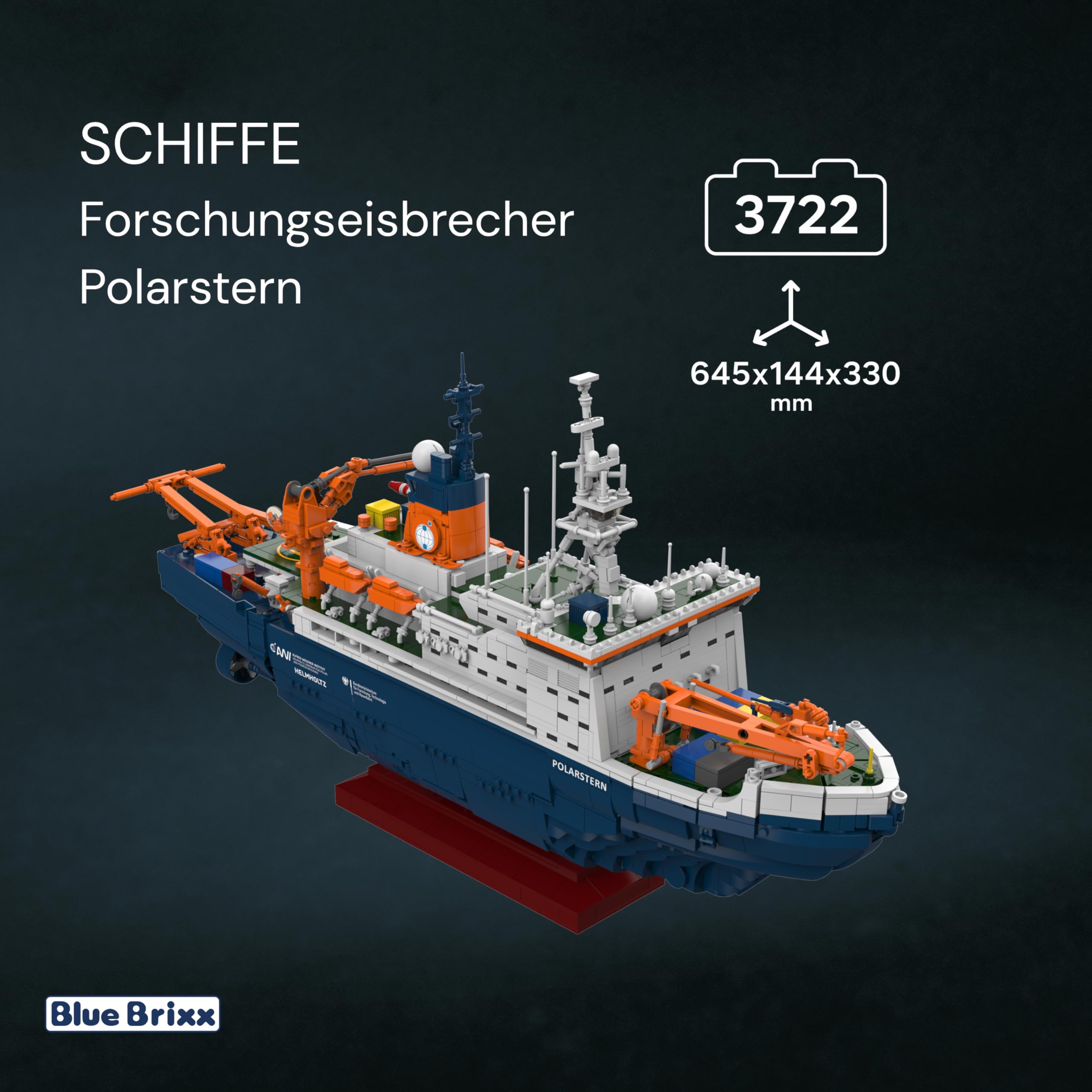 bluebrixx-pro-awi-forschungseisbrecher-polarstern-3722-teile-displaymodell image 2