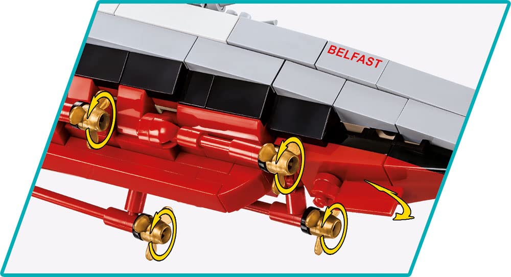 cobi-4844-hms-belfast-historical-collection-kriegsschiff-bausatz image 5