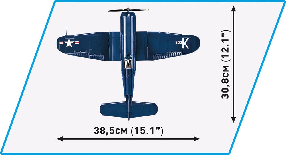 cobi-2417-f4u-4-corsair-1-32-milit-rj-ger-bausatz-520-teile image 4