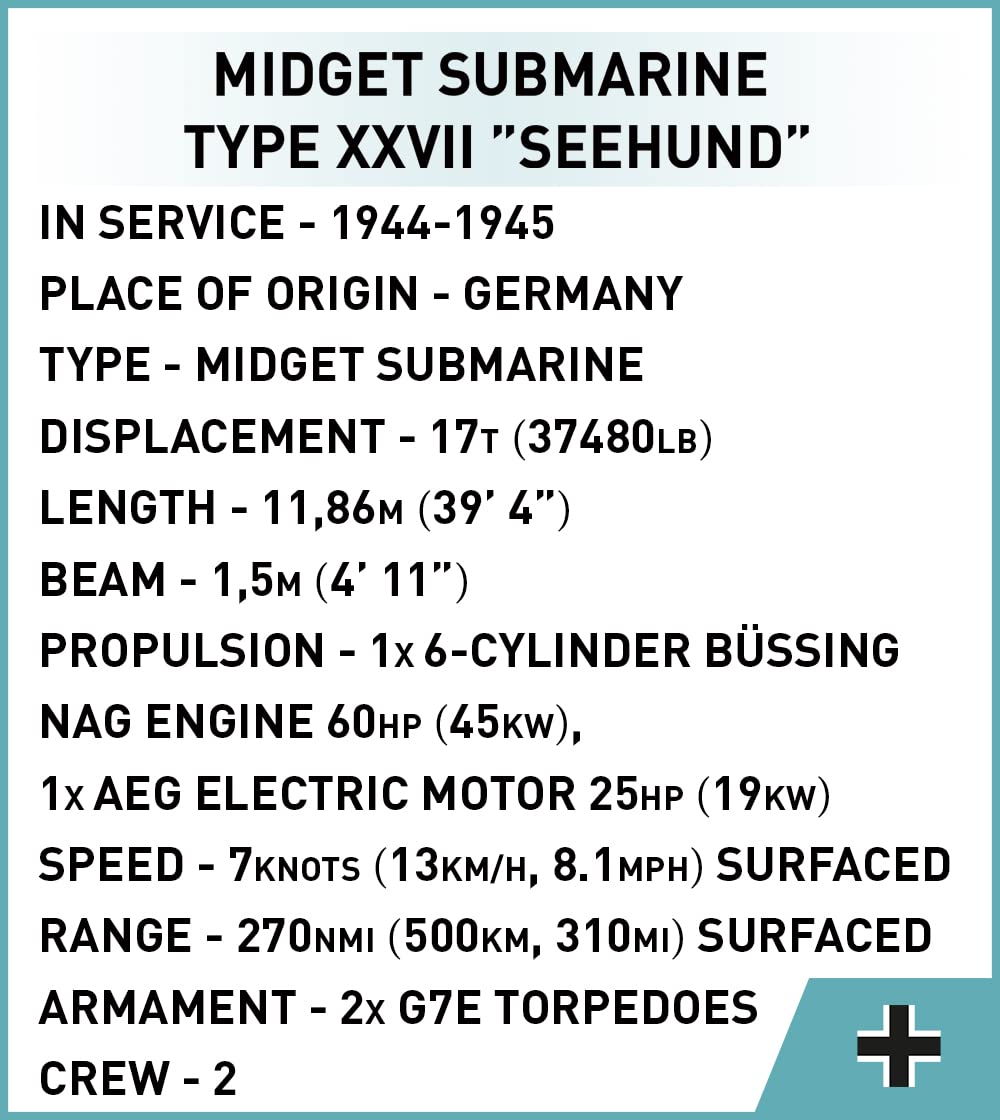 cobi-4846-u-boot-xxvii-seehund-1-72-bausatz image 4