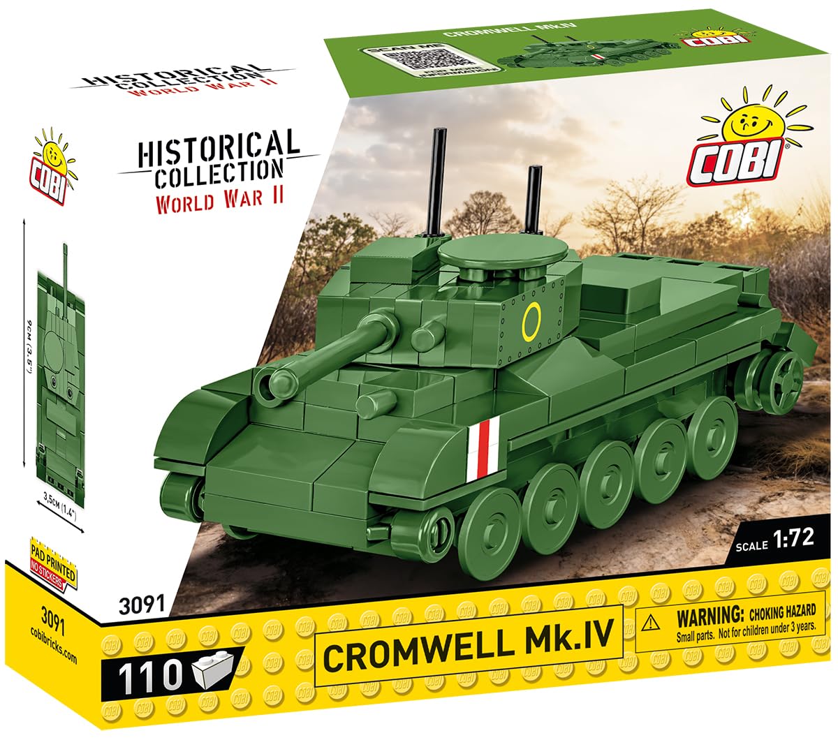 cobi-historical-collection-3091-cromwell-mk-iv-panzer-110-teile-ma-stab-1-72 image 2