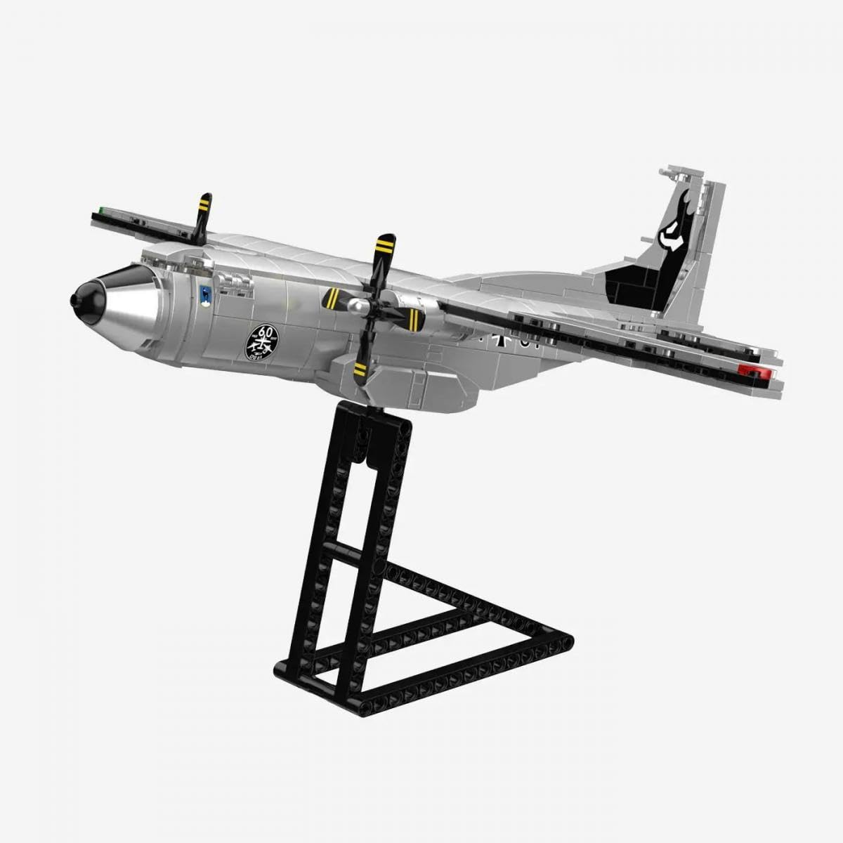bluebrixx-pro-108945-transall-c-160d-ltg-61-transportflugzeug-mit-699-teilen image 1