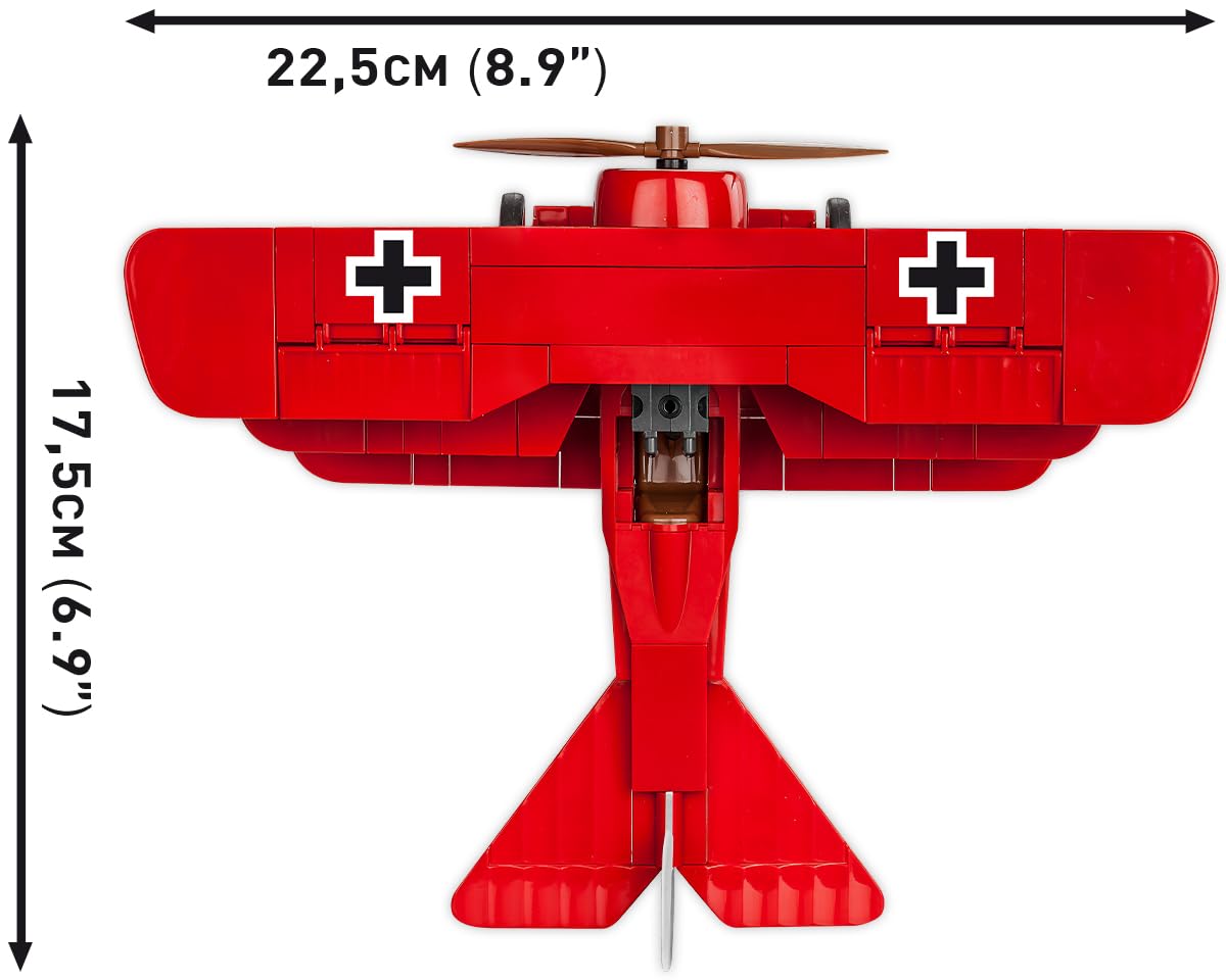 cobi-2986-fokker-dr-1-red-baron-flugzeug-bausatz-178-teile-1-32 image 4