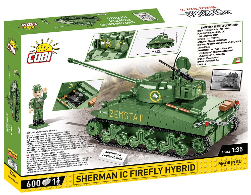 cobi-2276-sherman-ic-firefly-hybrid-historical-collection-ma-stab-1-35 image 2