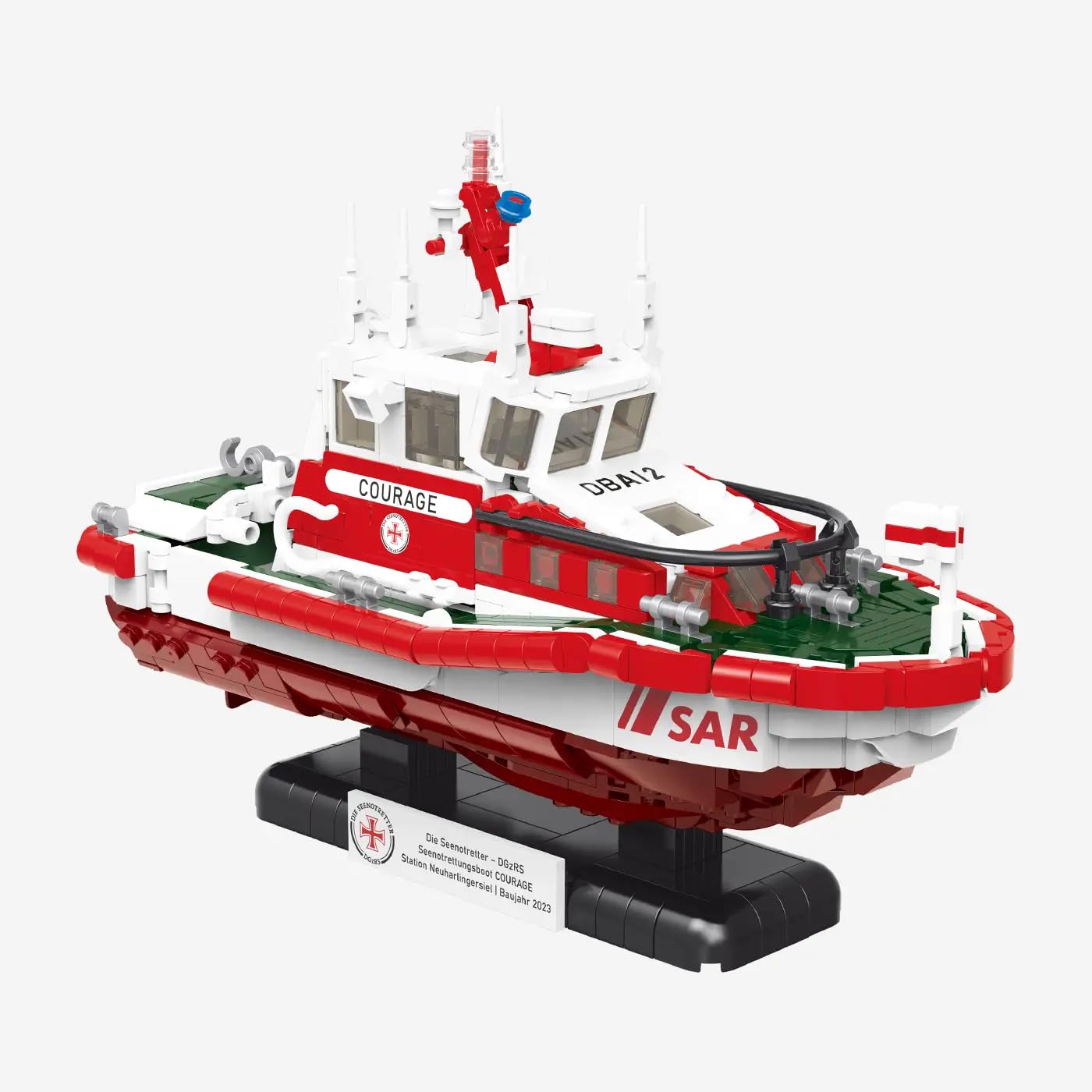 bluebrixx-pro-dgzrs-seenotrettungsboot-courage-1137-klemmbausteine image 6