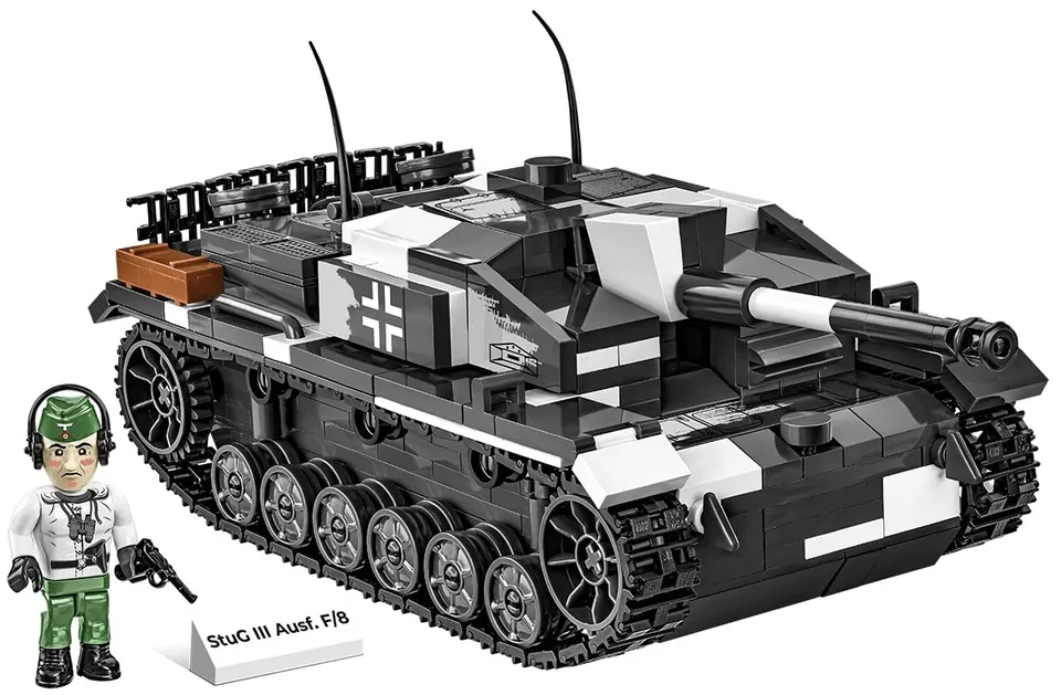 cobi-2286-stug-iii-ausf-f-flammpanzer-2in1-historical-collection-panzer-bausatz image 1