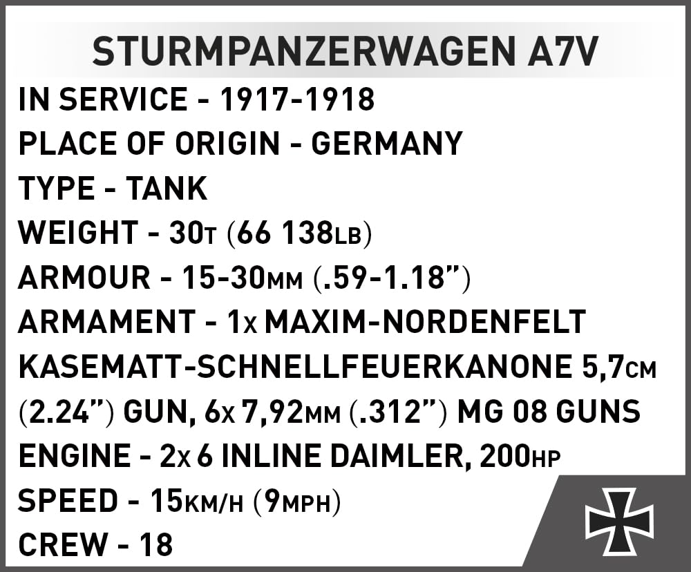 cobi-sturmpanzerwagen-a7v-panzer-1-72 image 6