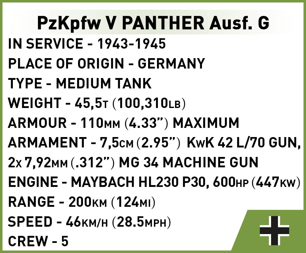 cobi-pzkpfw-v-panther-ausf-g-panzer-bausatz image 6
