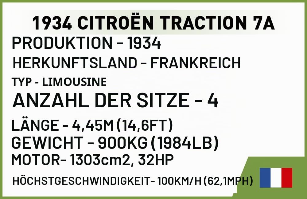 cobi-2263-citro-n-traction-7a-bauset-historical-collection image 7