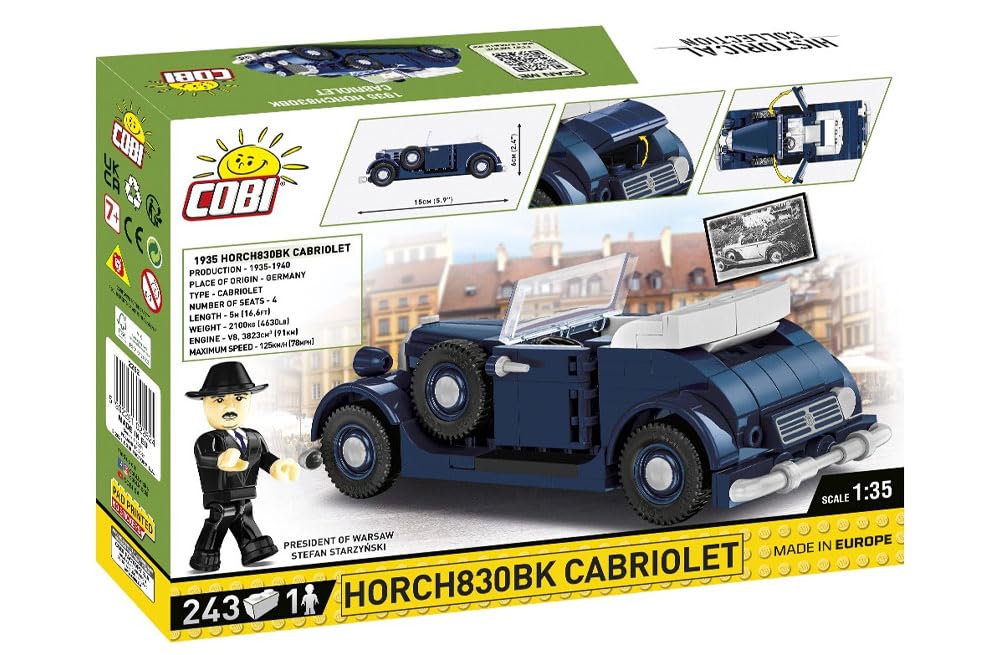 cobi-2262-horch-830-bk-cabriolet-youngtimer-collection image 7