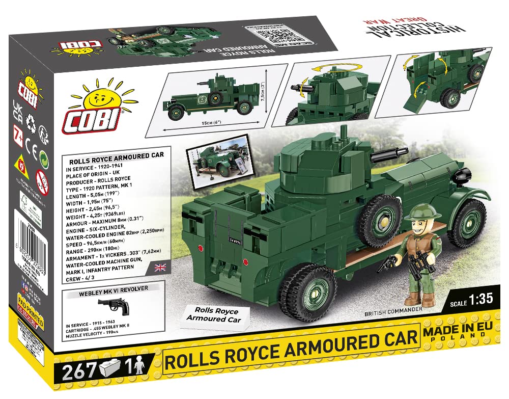 cobi-rolls-royce-armoured-car-1920-great-war-panzerwagen-bausatz image 8