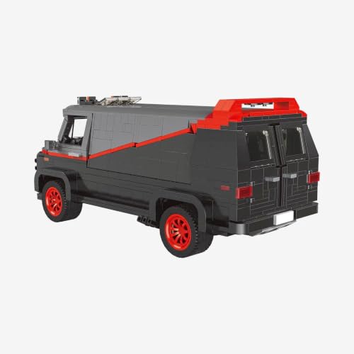 bluebrixx-pro-american-van-kastenwagen-sammlermodell-klemmbaustein-set-1357-teil image 7