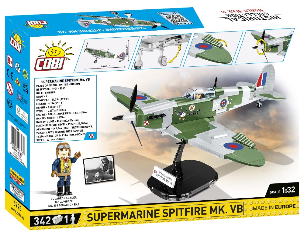 cobi-5725-supermarine-spitfire-mk-vb-j-ger-1-32 image 2