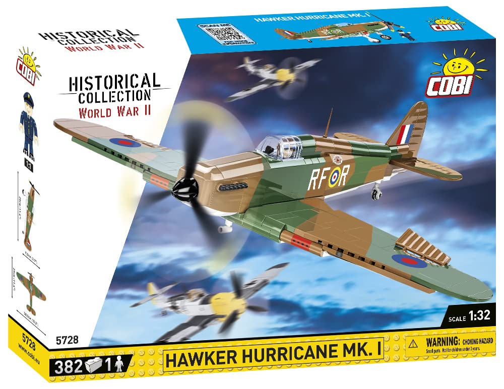 cobi-5728-hawker-hurricane-mk-i-historical-collection-flugzeug-bausatz image 3