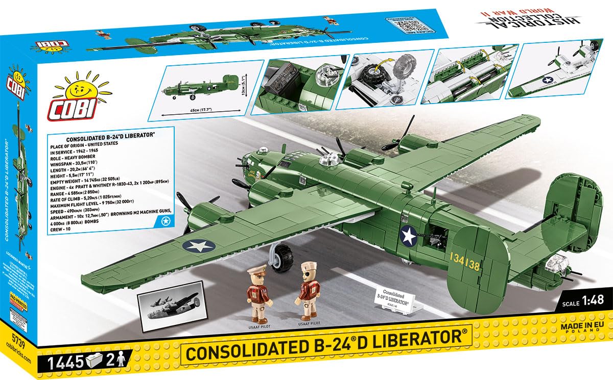 cobi-5739-consolidated-b-24d-liberator-axis-nightmare-klemmbaustein-bomber-1-48 image 2