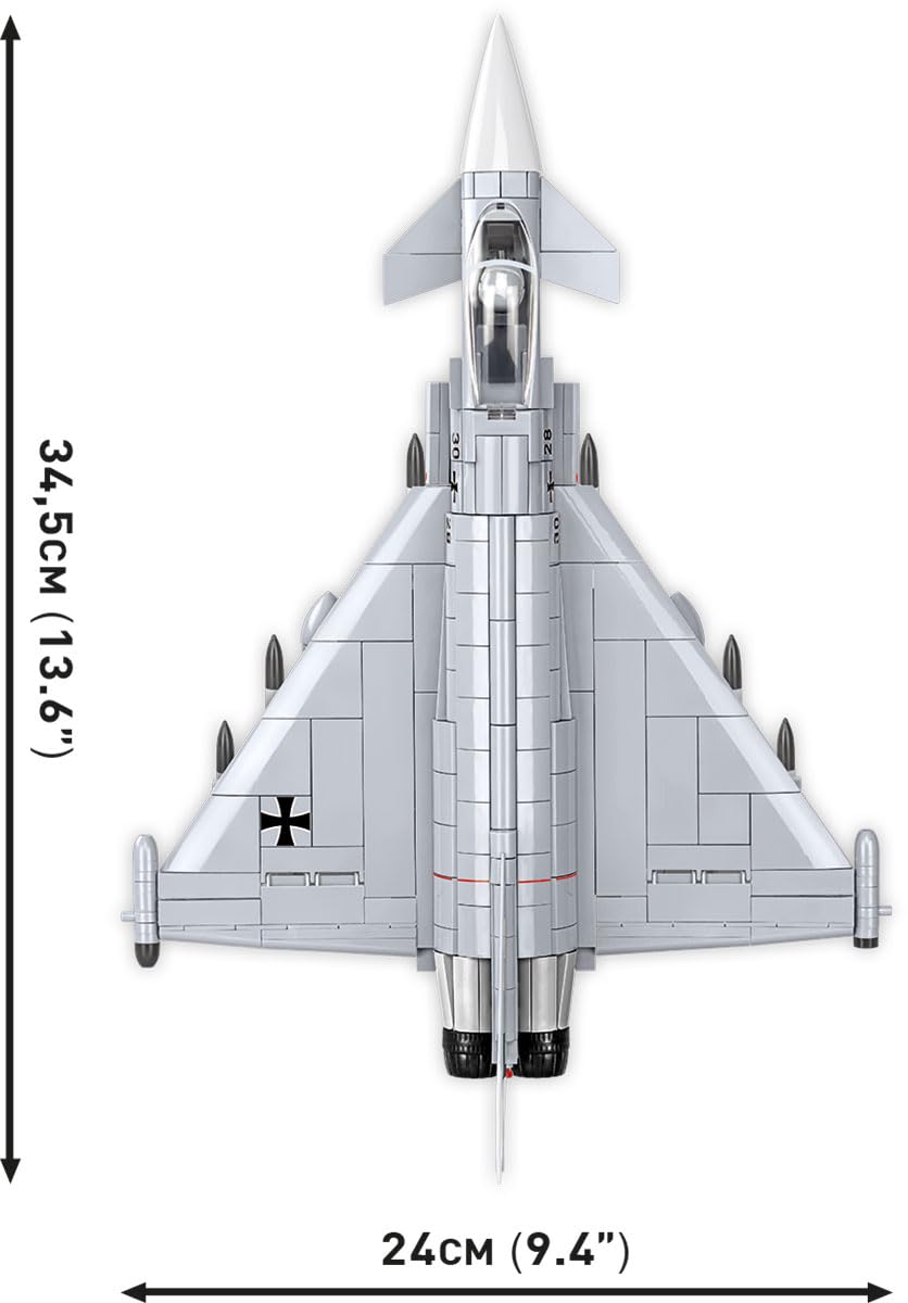 cobi-eurofighter-typhoon-deutsche-luftwaffe-jet-bausatz-1-48-644-teile image 6