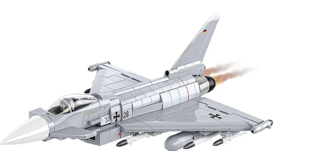cobi-eurofighter-typhoon-deutsche-luftwaffe-jet-bausatz-1-48-644-teile image 1
