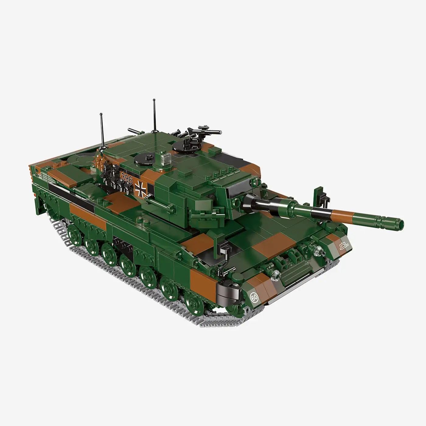 bluebrixx-kampfpanzer-leopard-2-a4-1250-klemmbausteine-displaymodell image 2