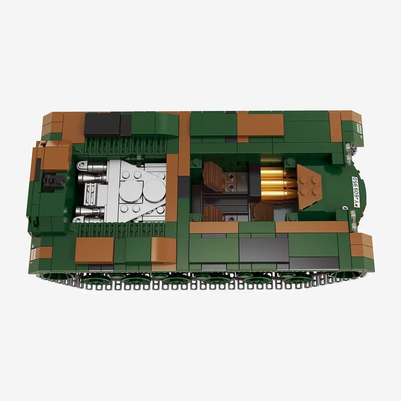 bluebrixx-pro-kampfpanzer-m48-a2-patton-bundeswehr-1148-klemmbausteine image 4