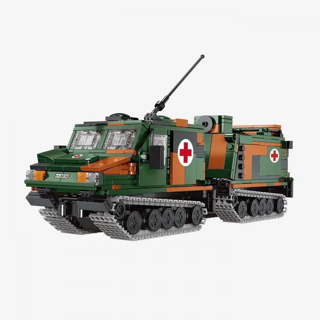 bluebrixx-pro-bundeswehr-bv-206-s-husky-2in1-kettenfahrzeug-927-klemmbausteine image 1
