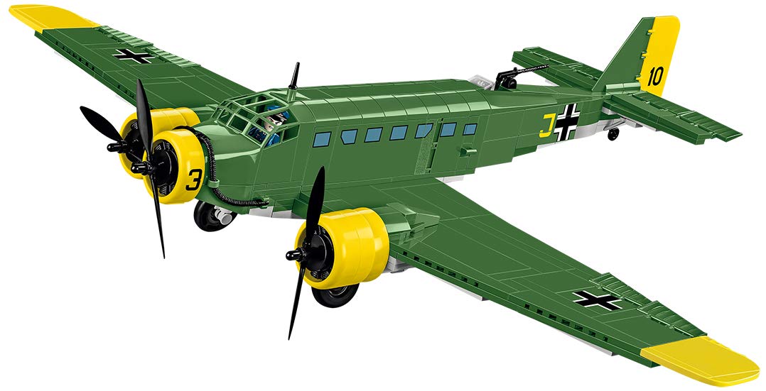 cobi-5710-junkers-ju-52-3m-transportflugzeug-bausatz-gr-n-gelb image 5