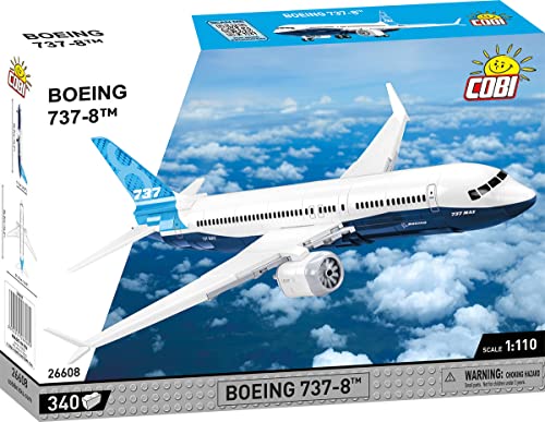 cobi-26608-boeing-737-8-passagierflugzeug-ma-stab-1-110-340-teile image 8